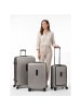 Redolz Essentials 14 4 Rollen Kofferset 3-teilig mit Dehnfalte coffee grey metallic