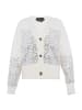 faina Damen Strickjacke Mit Pailletten in WOLLWEISS