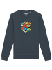 wat? Apparel Sweatshirt Pixel Zauberwürfel in India Ink Grey