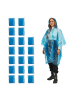 relaxdays 20 x Regenponcho in Blau