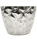 Beliani Blumenvase INSHAS in Silber - (W) 23 x (H) 39 x (L) 23 cm