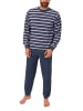 NORMANN Frottee Pyjama Schlafanzug lang Bündchen grossen n - 44154 in blau