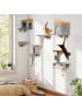 COSTWAY 6 tlg. Kletterwand Katzen Kratzbaum in Grau