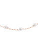 Steel_Art Armband mit Perle Elula silberfarben poliert in rosegoldfarben