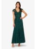 Adrianna Papell Abendkleid Beaded Long Dress in Gem Green