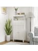 COSTWAY Badezimmerschrank 56 x 30 x 108 cm in Weiß