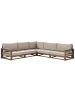 Beliani 2-tlg Sitzgruppe TIMOR in Braun/Grau/Beige