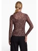 Zero  Langarm-Shirt mit Muster in Brown/Cream