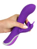 Sweet Smile Vibrator mit Klitorisreizer und Rotation Rechargeable Rotating Vibrator in lila
