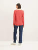 Tom Tailor Langarm Strickpullover Rundhals Sweater aus Baumwolle OTTOMAN in Neon Orange