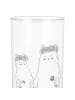 Mr. & Mrs. Panda Glas Bären mit Blumenkranz ohne Spruch in Transparent