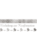Buntpapierfabrik Ludwig Bähr Designkarton 'Bordüren' silber 200g/qm A4 Packung mit 25 Blatt Motiv 1