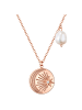 Valero Pearls Halskette aus Edelstahl mit Preciosa und Süßwasser-Zuchtperle in roségold