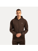 SMILODOX Zip Hoodie Ilyas in Braun