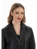 faina Damen Lederblazer in Schwarz