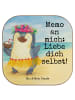 Mr. & Mrs. Panda Tischschoner Pinguin Kokosnuss Design mit Spruch in Weiß