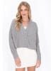 DreiMaster Women Cardigan in light grey melange