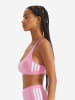 adidas Bralette Sport Active Essentials Cotton 3 Stripes in Pink
