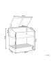 Beliani Balkongewächshaus ARANOVA in Braun/Transparent - (W) 80 x (H) 82 x (L) 58 cm