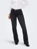ONLY Flared fit jeans in Washed Black