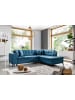 MF Design Lenny Recamiere Rechts in Blau -  (L) 210 x (B) 260 x (H) 93 cm