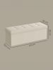 SONGMICS Sitzbank Minota in Creme - (B)110 x (H)38 x (T)38 cm
