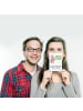 Mr. & Mrs. Panda Postkarte Danke Lehrer mit Spruch in Weiß