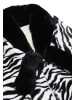 faina Women Poncho in Schwarz Weiss