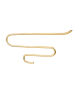 Mauro Ferretti Set mit 2 goldfarbenen Wandkerzenhaltern aus Metall, 33 x 10 x 34 cm