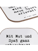 Mr. & Mrs. Panda Untersetzer Tasse Spruch Neue Sportart versuche... in Weiß