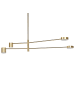Beliani Pendelleuchten BANDON in Gold - (W) 104 x (H) 73 x (L) 30 cm