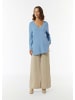 comma Strickpullover langarm in Blau