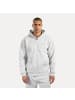 SMILODOX Zip Hoodie Ilyas in Grau Melange