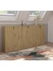 Inn.Furn Sideboard Eiche Artisan 183 cm, Kommode mit viel Stauraum