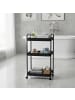 relaxdays Rollwagen in Schwarz – (B)43 x (H)78 x (T)30 cm