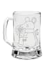 Mr. & Mrs. Panda Gravur Bierkrug Maus Weihnachten ohne Spruch in Transparent