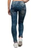Cipo & Baxx Damen Slim Fit Jeans Stonewashed in Blue