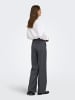 JDY Hose mit weitem Beinschnitt in Dark Grey Melange