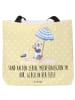 Mr. & Mrs. Panda Shopper Sommer Meer Glück mit Spruch in Gelb Pastell