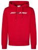 Jack & Jones Pullover JJMORTY OLD LOGO SWEAT HOOD SMU in Rot