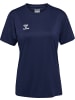 Hummel Sportshirt "Hmlessential Jersey S/S Woman" in Blau