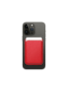 COFI 1453 Magnetische Geldbörse aus Leder kompatibel mit Geräten in Rot