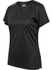Hummel Shirt "Hmlrun Jersey S/S Woman" in Schwarz