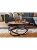 KADIMA DESIGN Couchtisch | Sheesham/Metall, 60x30x60cm, Industrial