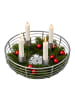 relaxdays Adventskranz in Silber - (H)6 x Ø 20,5 cm
