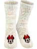Disney Disney Minnie Mouse Hüttensocken Strick Haussocken Kuschelsocken in weiß