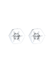 Elli Ohrringe 925 Sterling Silber Astro, Hexagon, Sterne, Stern in Silber