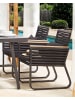 Beliani 2er-Set Sessel CANETTO in Schwarz/Braun