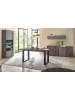 Furn.Design Esszimmer-Set Thermo Eiche, grau, Speisezimmer 4-teilig mit Soft-Close