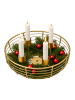 relaxdays Adventskranz in Gold - (H)6 x Ø 20,5 cm